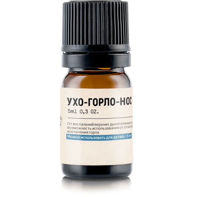 Композиция натуральных эфирных масел Ухо-Горло-Нос